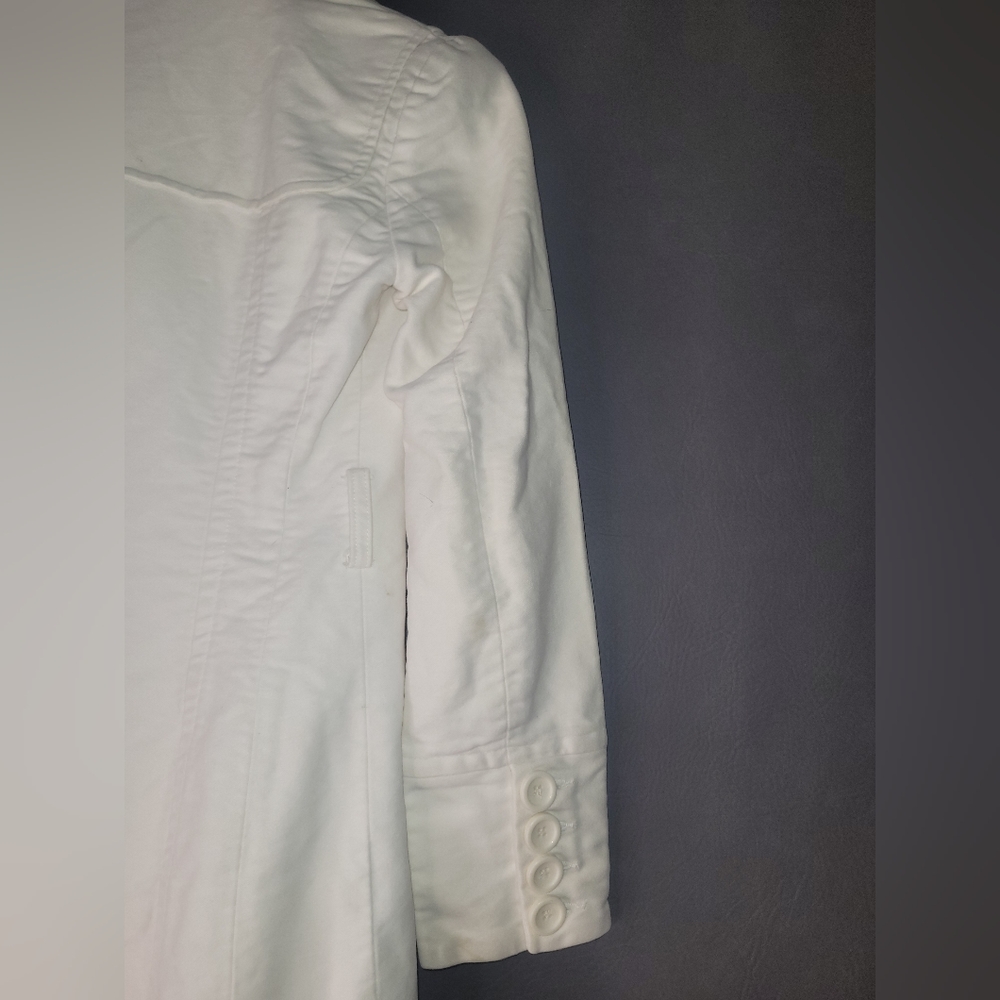 MNG by Mango 100% cotton beige/tan jacket womens XXS - Picture 6 of 9